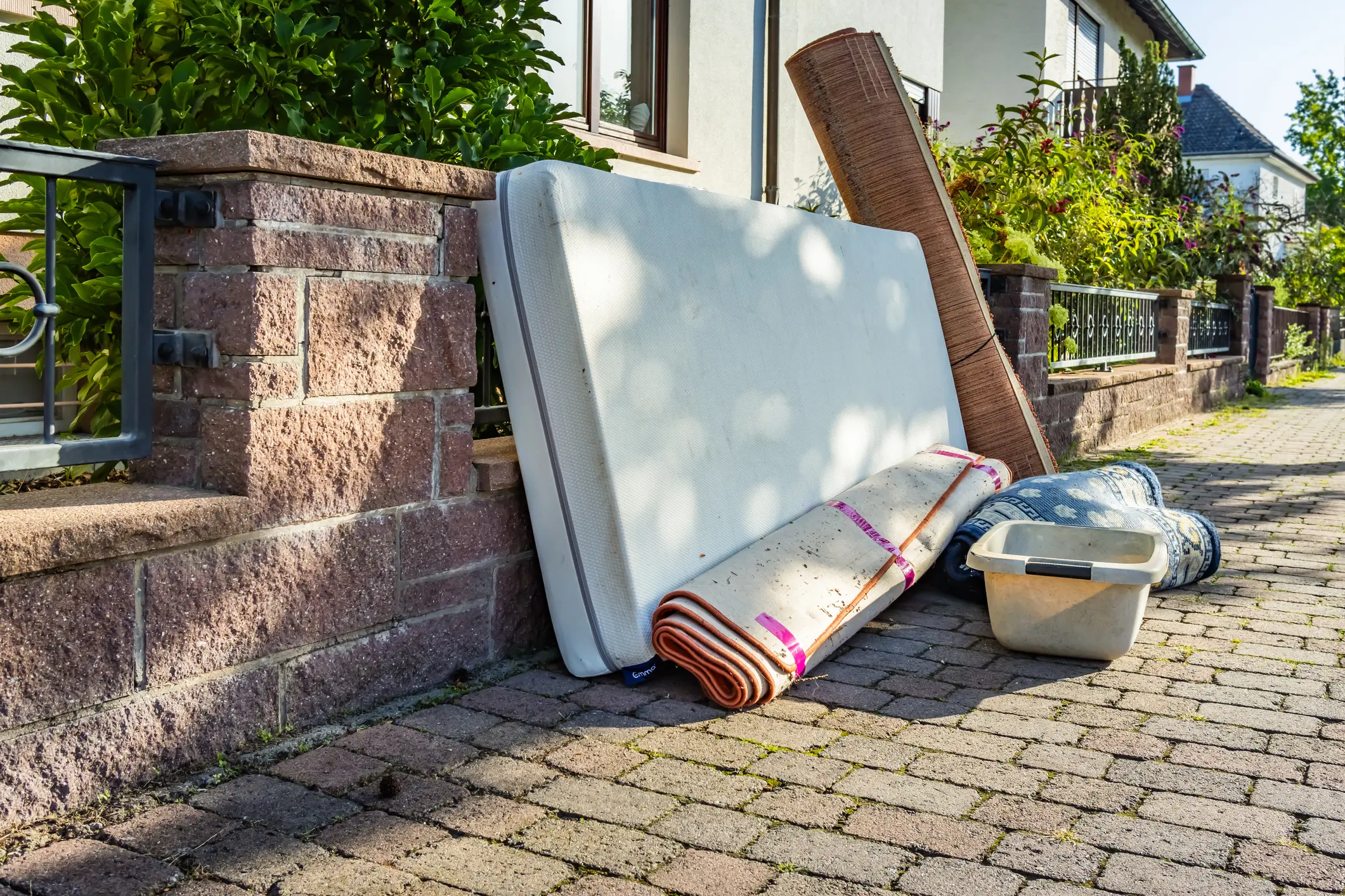 Bineezy mobile skip van ready for household rubbish removal